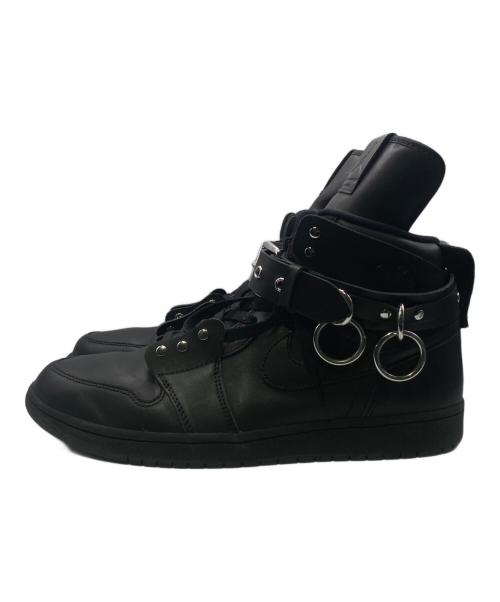 COMME des GARCONS HOMME PLUS（コムデギャルソンオムプリュス）COMME des GARCONS HOMME PLUS (コムデギャルソンオムプリュス) NIKE (ナイキ) AIR JORDAN 1 HIGH STRAP ブラック サイズ:29cmの古着・服飾アイテム