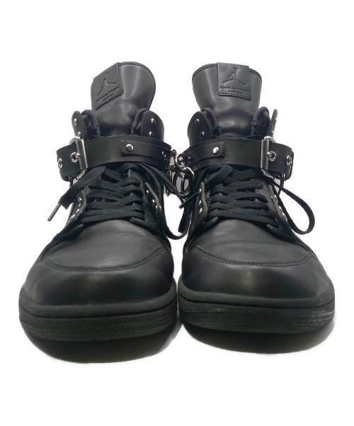 COMME des GARCONS HOMME PLUS（コムデギャルソンオムプリュス）COMME des GARCONS HOMME PLUS (コムデギャルソンオムプリュス) NIKE (ナイキ) AIR JORDAN 1 HIGH STRAP ブラック サイズ:29cmの古着・服飾アイテム