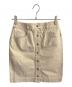 CHANEL（シャネル）の古着「ココボタンデニムスカート」｜ベージュ