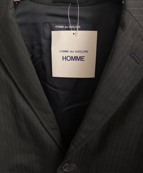 COMME des GARCONS HOMME（コムデギャルソン オム）COMME des GARCONS HOMME (コムデギャルソン オム) ウールエステルヘリンボーン2Bジャケット ブラック サイズ:Mの古着・服飾アイテム