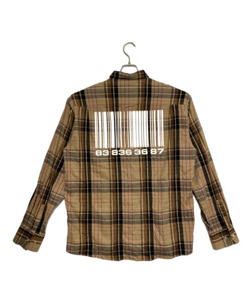 VTMNTS（ブイティーエムエヌティーエス）VTMNTS (ブイティーエムエヌティーエス) 長袖シャツ ブラック サイズ:Mの古着・服飾アイテム