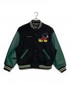 SUPREME×NUMBER (N)INEシュプリーム×ナンバーナイン）の古着「Mickey Mouse Varsity Jacket」｜ブラック