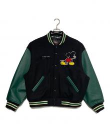 SUPREME×NUMBER (N)INE（シュプリーム×ナンバーナイン）の古着「Mickey Mouse Varsity Jacket」｜ブラック