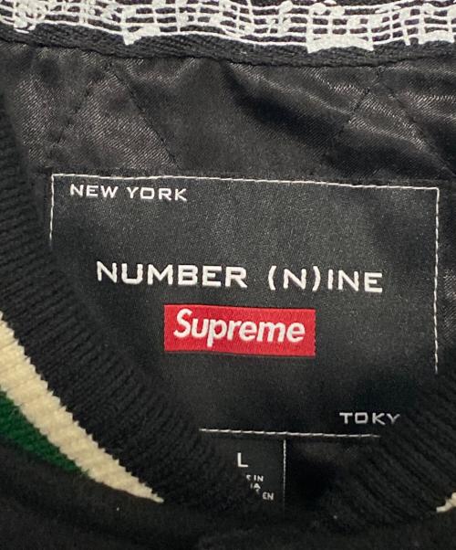 SUPREME（シュプリーム）SUPREME (シュプリーム) NUMBER (N)INE (ナンバーナイン) Mickey Mouse Varsity Jacket ブラック サイズ:Lの古着・服飾アイテム