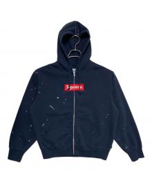 SUPREME×MM6 Maison Margiela（シュプリーム×エムエムシックスメゾンマルジェラ）の古着「Zip Up Hooded Sweatshirt」｜ネイビー