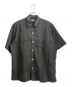 COMME des GARCONS HOMMEコムデギャルソン オム）の古着「半袖開襟シャツ」｜ブラック