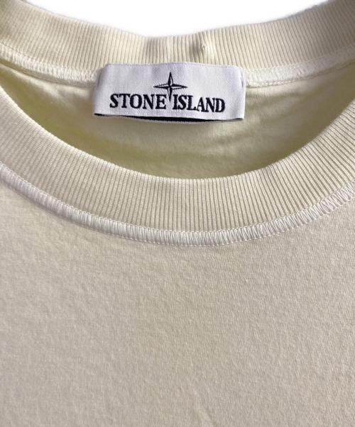 STONE ISLAND（ストーンアイランド）STONE ISLAND (ストーンアイランド)  ロゴポケットTシャツ  イエロー サイズ:XXLの古着・服飾アイテム