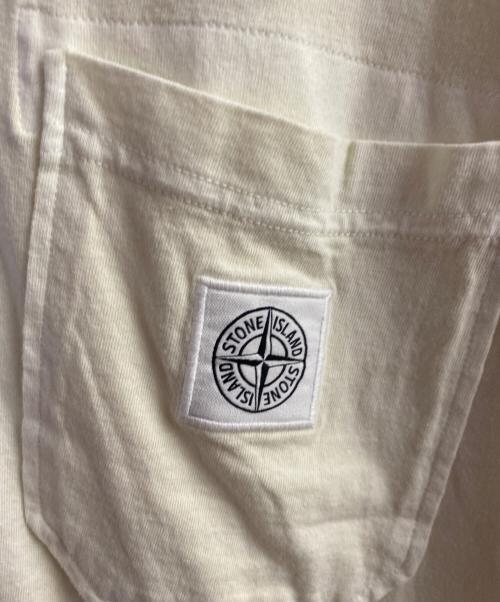 STONE ISLAND（ストーンアイランド）STONE ISLAND (ストーンアイランド)  ロゴポケットTシャツ  イエロー サイズ:XXLの古着・服飾アイテム