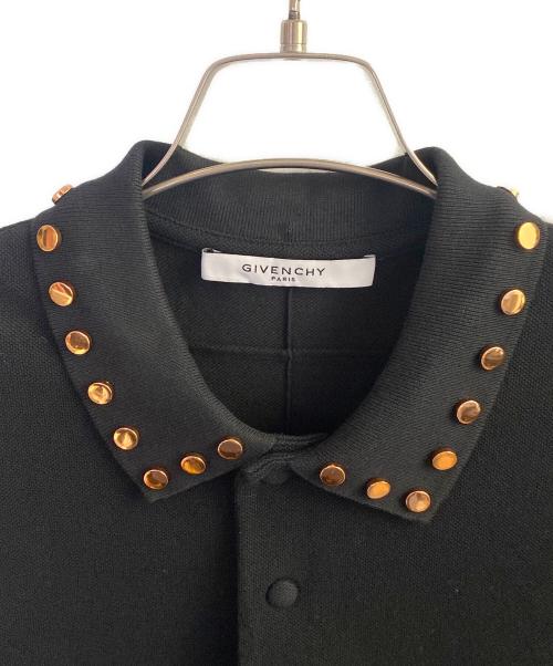 GIVENCHY（ジバンシィ）GIVENCHY (ジバンシィ) スタッズポロシャツ ブラック サイズ:XXSの古着・服飾アイテム