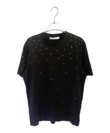 GIVENCHY（ジバンシィ）の古着「ビジュー刺繍Tシャツ」｜ブラック