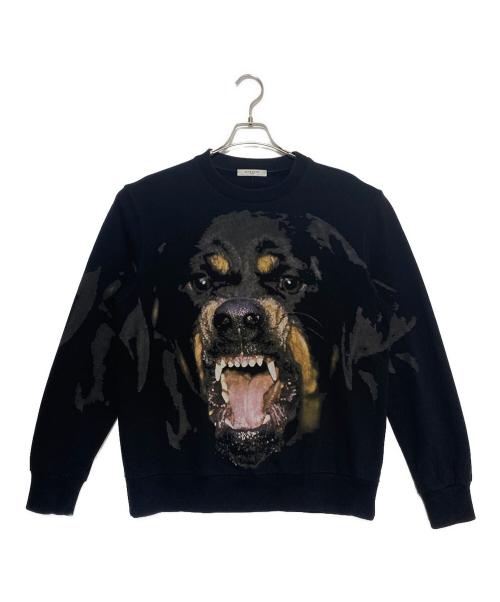 GIVENCHY（ジバンシィ）GIVENCHY (ジバンシィ) ロットワイラースウェット ブラック サイズ:Mの古着・服飾アイテム