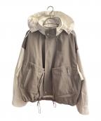 GIVENCHYジバンシィ）の古着「ナイロンジャケット」｜ライトグレー×ホワイト