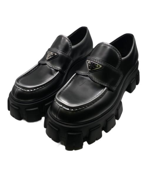 PRADA（プラダ）PRADA (プラダ) モノリス ブラック サイズ:7 1/2の古着・服飾アイテム