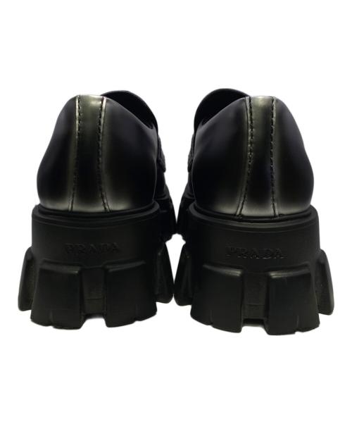 PRADA（プラダ）PRADA (プラダ) モノリス ブラック サイズ:7 1/2の古着・服飾アイテム