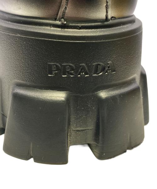 PRADA（プラダ）PRADA (プラダ) モノリス ブラック サイズ:7 1/2の古着・服飾アイテム
