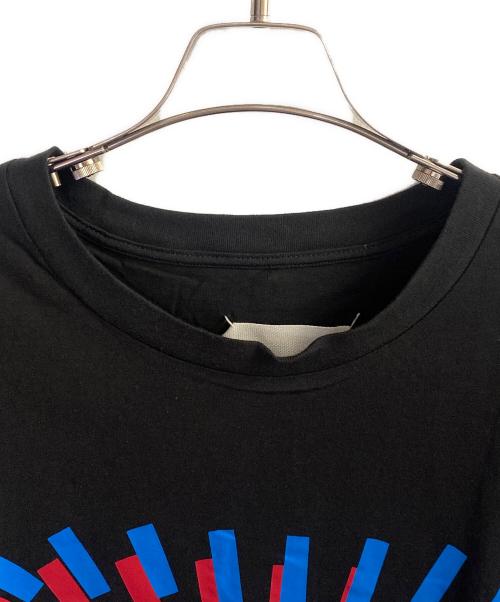Maison Margiela（メゾンマルジェラ）Maison Margiela (メゾンマルジェラ) テープロゴプリントオーバーサイズTシャツ ブラック サイズ:48の古着・服飾アイテム