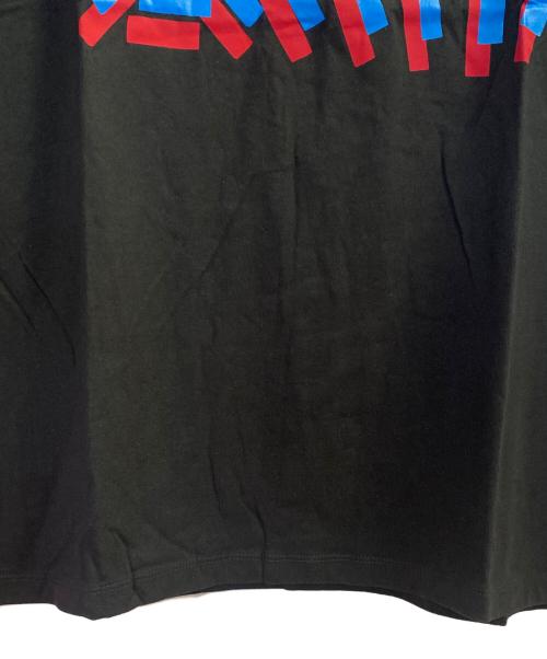 Maison Margiela（メゾンマルジェラ）Maison Margiela (メゾンマルジェラ) テープロゴプリントオーバーサイズTシャツ ブラック サイズ:48の古着・服飾アイテム