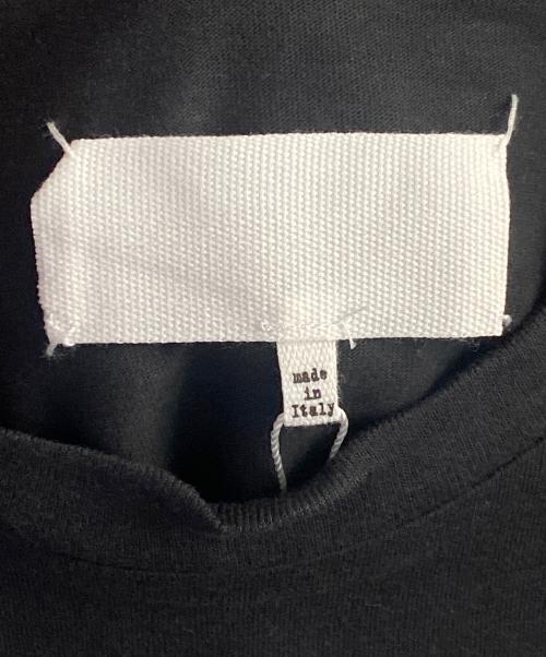 Maison Margiela（メゾンマルジェラ）Maison Margiela (メゾンマルジェラ) テープロゴプリントオーバーサイズTシャツ ブラック サイズ:48の古着・服飾アイテム