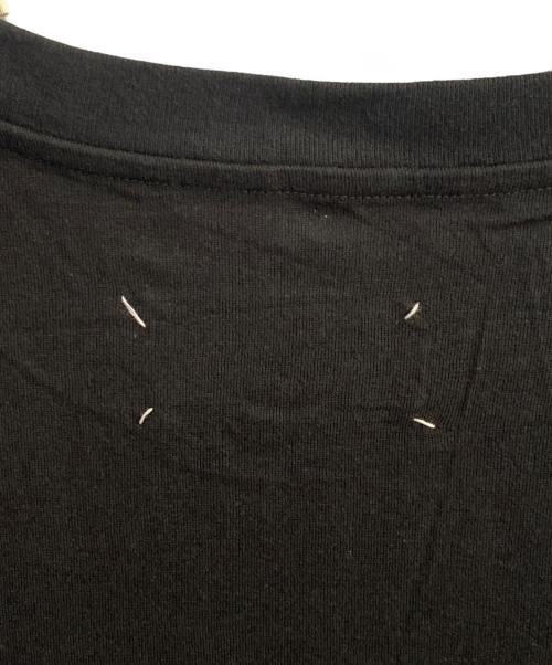 Maison Margiela（メゾンマルジェラ）Maison Margiela (メゾンマルジェラ) テープロゴプリントオーバーサイズTシャツ ブラック サイズ:48の古着・服飾アイテム