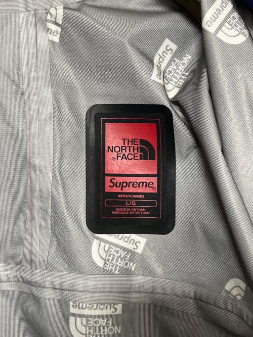 THE NORTH FACE（ザ ノース フェイス）THE NORTH FACE (ザ ノース フェイス) Supreme (シュプリーム) Split Taped Seam Shell Jacket アイボリー×パープル サイズ:Lの古着・服飾アイテム