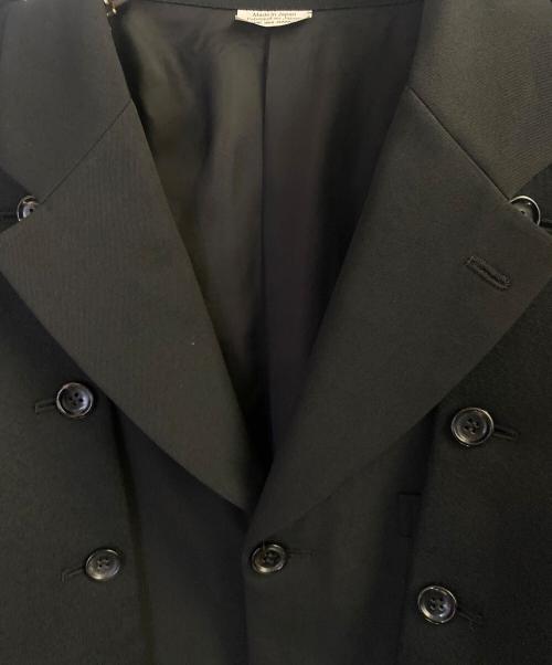 COMME des GARCONS HOMME PLUS（コムデギャルソンオムプリュス）COMME des GARCONS HOMME PLUS (コムデギャルソンオムプリュス) ウールギャバジン×ウール／ナイロンフラノ ジャケット ブラック サイズ:Lの古着・服飾アイテム