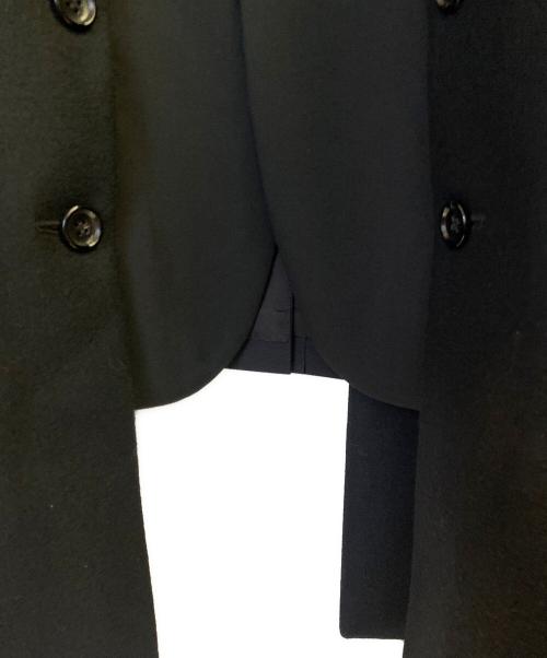 COMME des GARCONS HOMME PLUS（コムデギャルソンオムプリュス）COMME des GARCONS HOMME PLUS (コムデギャルソンオムプリュス) ウールギャバジン×ウール／ナイロンフラノ ジャケット ブラック サイズ:Lの古着・服飾アイテム