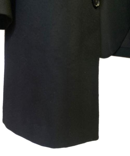 COMME des GARCONS HOMME PLUS（コムデギャルソンオムプリュス）COMME des GARCONS HOMME PLUS (コムデギャルソンオムプリュス) ウールギャバジン×ウール／ナイロンフラノ ジャケット ブラック サイズ:Lの古着・服飾アイテム