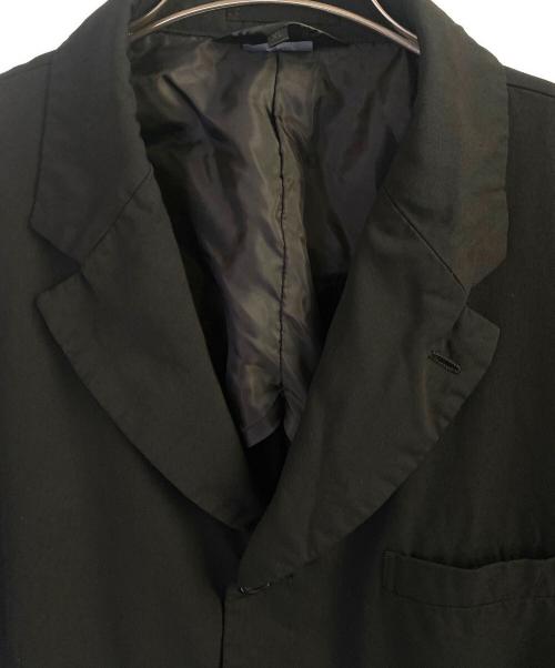 BLACK COMME des GARCONS（ブラックコムデギャルソン）BLACK COMME des GARCONS (ブラックコムデギャルソン) ジップデザインテーラードジャケット ブラック サイズ:XLの古着・服飾アイテム