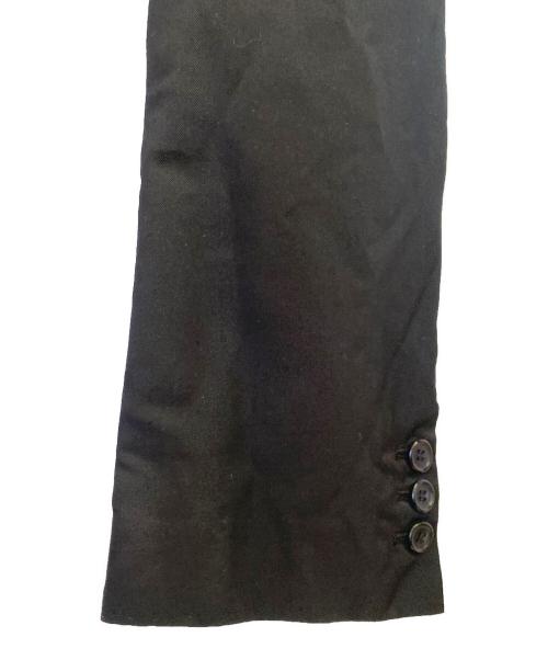 BLACK COMME des GARCONS（ブラックコムデギャルソン）BLACK COMME des GARCONS (ブラックコムデギャルソン) ジップデザインテーラードジャケット ブラック サイズ:XLの古着・服飾アイテム