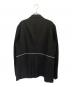 BLACK COMME des GARCONS (ブラックコムデギャルソン) ジップデザインテーラードジャケット ブラック サイズ:XL：75000円