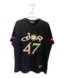 Dior×Louis Hamilton（ディオール×ルイス・ハミルトン）の古着「Tシャツ」｜ブラック×ピンク
