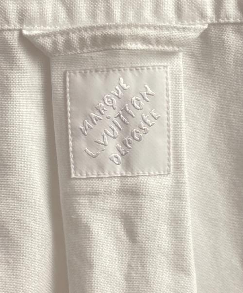 LOUIS VUITTON（ルイ ヴィトン）LOUIS VUITTON (ルイ ヴィトン) エンベリッシュド ロングスリーブコットンシャツ ホワイト サイズ:Ｍの古着・服飾アイテム