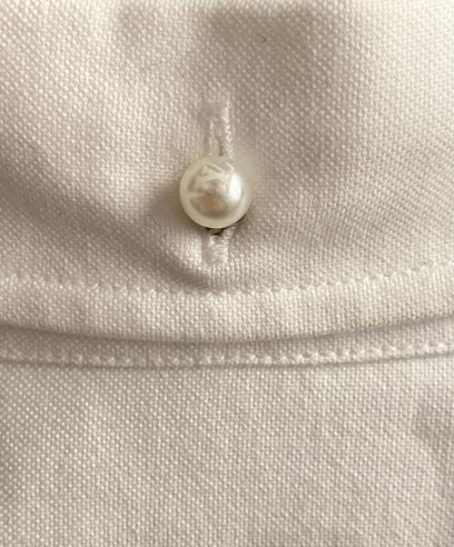 LOUIS VUITTON（ルイ ヴィトン）LOUIS VUITTON (ルイ ヴィトン) エンベリッシュド ロングスリーブコットンシャツ ホワイト サイズ:Ｍの古着・服飾アイテム