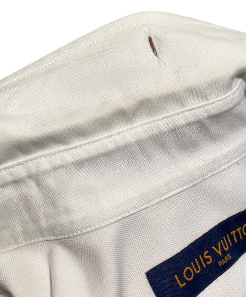 LOUIS VUITTON（ルイ ヴィトン）LOUIS VUITTON (ルイ ヴィトン) エンベリッシュド ロングスリーブコットンシャツ ホワイト サイズ:Ｍの古着・服飾アイテム