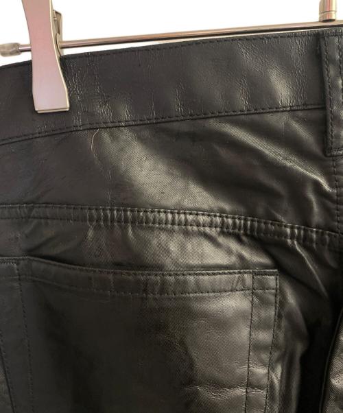 COMME des GARCONS HOMME（コムデギャルソン オム）COMME des GARCONS HOMME (コムデギャルソン オム) フェイクレザーパンツ ブラック サイズ:Mの古着・服飾アイテム