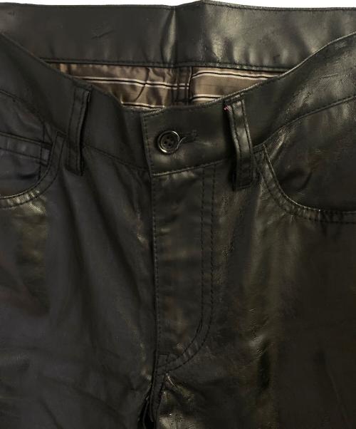 COMME des GARCONS HOMME（コムデギャルソン オム）COMME des GARCONS HOMME (コムデギャルソン オム) フェイクレザーパンツ ブラック サイズ:Mの古着・服飾アイテム