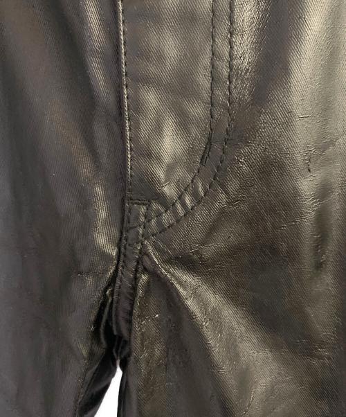 COMME des GARCONS HOMME（コムデギャルソン オム）COMME des GARCONS HOMME (コムデギャルソン オム) フェイクレザーパンツ ブラック サイズ:Mの古着・服飾アイテム