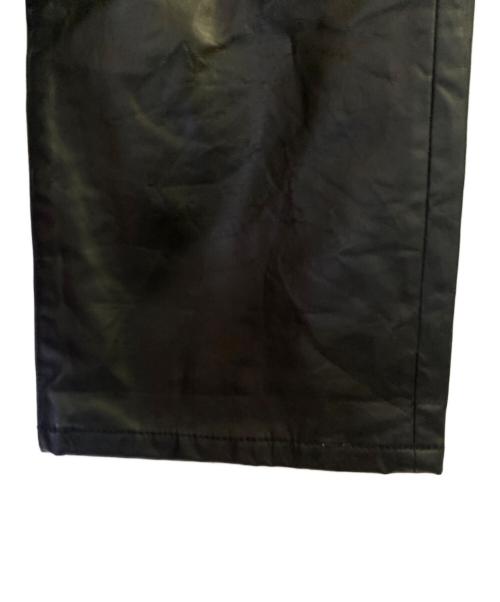 COMME des GARCONS HOMME（コムデギャルソン オム）COMME des GARCONS HOMME (コムデギャルソン オム) フェイクレザーパンツ ブラック サイズ:Mの古着・服飾アイテム