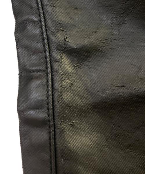 COMME des GARCONS HOMME（コムデギャルソン オム）COMME des GARCONS HOMME (コムデギャルソン オム) フェイクレザーパンツ ブラック サイズ:Mの古着・服飾アイテム