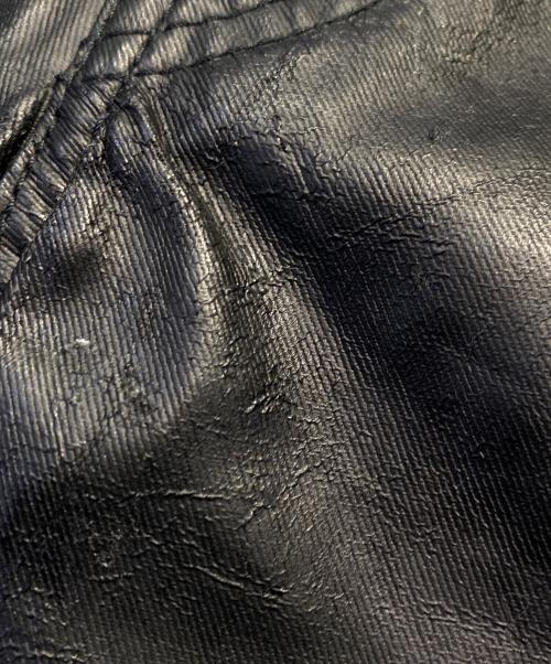 COMME des GARCONS HOMME（コムデギャルソン オム）COMME des GARCONS HOMME (コムデギャルソン オム) フェイクレザーパンツ ブラック サイズ:Mの古着・服飾アイテム
