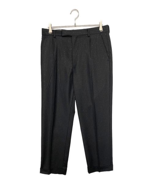 WACKO MARIA（ワコマリア）WACKO MARIA (ワコマリア) DORMEUIL (ドーメル) ドット柄スラックス ブラック サイズ:Lの古着・服飾アイテム