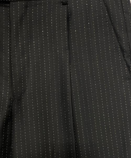 WACKO MARIA（ワコマリア）WACKO MARIA (ワコマリア) DORMEUIL (ドーメル) ドット柄スラックス ブラック サイズ:Lの古着・服飾アイテム