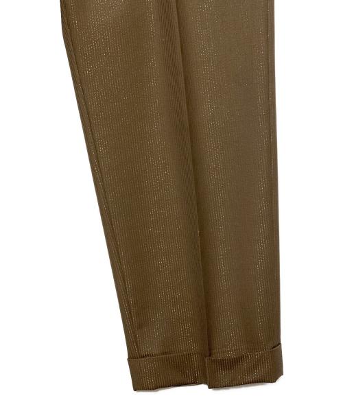 WACKO MARIA（ワコマリア）WACKO MARIA (ワコマリア) DORMEUIL (ドーメル) ストライプラメスラックス ブラウン サイズ:Lの古着・服飾アイテム