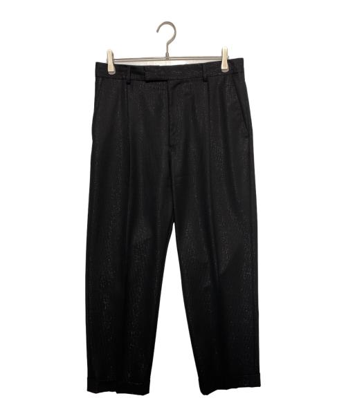WACKO MARIA（ワコマリア）WACKO MARIA (ワコマリア) DORMEUIL (ドーメル) ストライプラメスラックス ブラック サイズ:Lの古着・服飾アイテム
