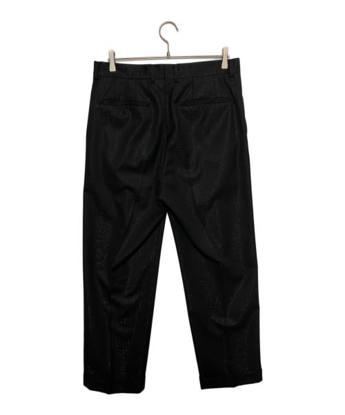 WACKO MARIA（ワコマリア）WACKO MARIA (ワコマリア) DORMEUIL (ドーメル) ストライプラメスラックス ブラック サイズ:Lの古着・服飾アイテム