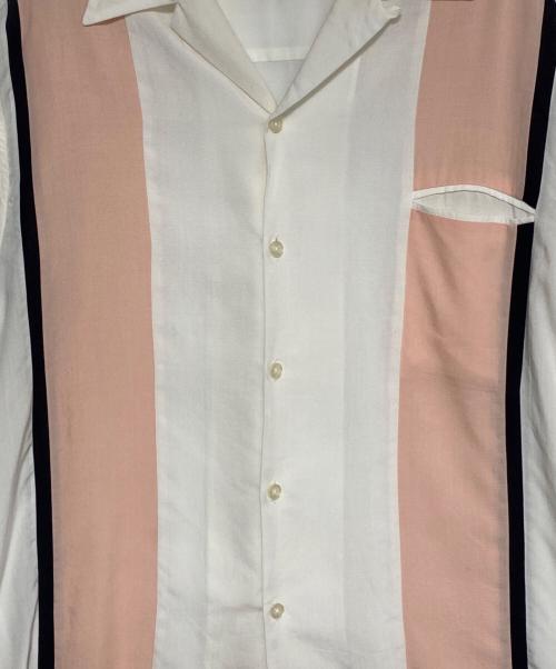 WACKO MARIA（ワコマリア）WACKO MARIA (ワコマリア) THREE-TONE 50s SHIRT アイボリー×ピンク サイズ:Lの古着・服飾アイテム