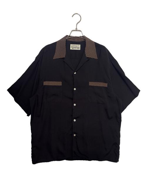 WACKO MARIA（ワコマリア）WACKO MARIA (ワコマリア) TWO TONE 50s SHIRT ブラック サイズ:Lの古着・服飾アイテム