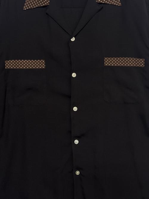 WACKO MARIA（ワコマリア）WACKO MARIA (ワコマリア) TWO TONE 50s SHIRT ブラック サイズ:Lの古着・服飾アイテム