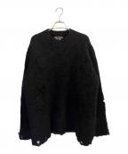 JUNYA WATANABEジュンヤワタナベ）の古着「クラッシュデザインニット」｜ブラック
