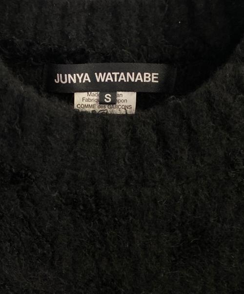 JUNYA WATANABE（ジュンヤワタナベ）JUNYA WATANABE (ジュンヤワタナベ) クラッシュデザインニット ブラック サイズ:Sの古着・服飾アイテム